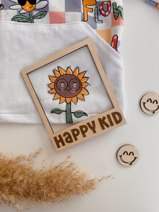 Polaroid Rahmen - Happy Kid graviert