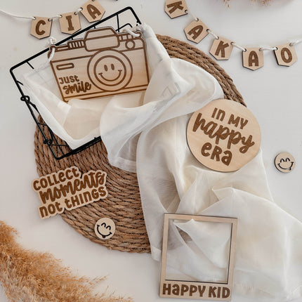 Flatlay Set - Happy graviert