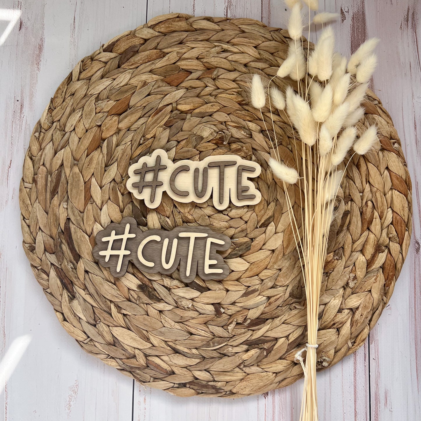 Schild - #CUTE