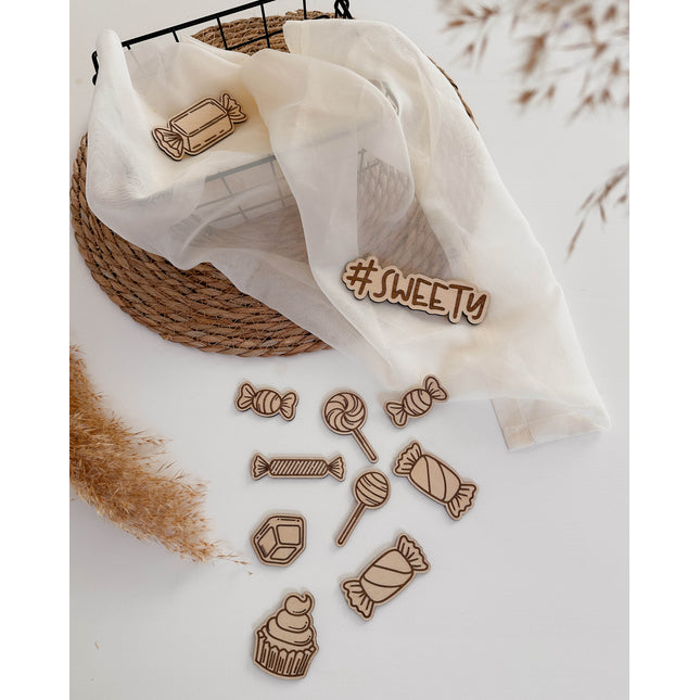 Flatlay Set - Candy Bar graviert