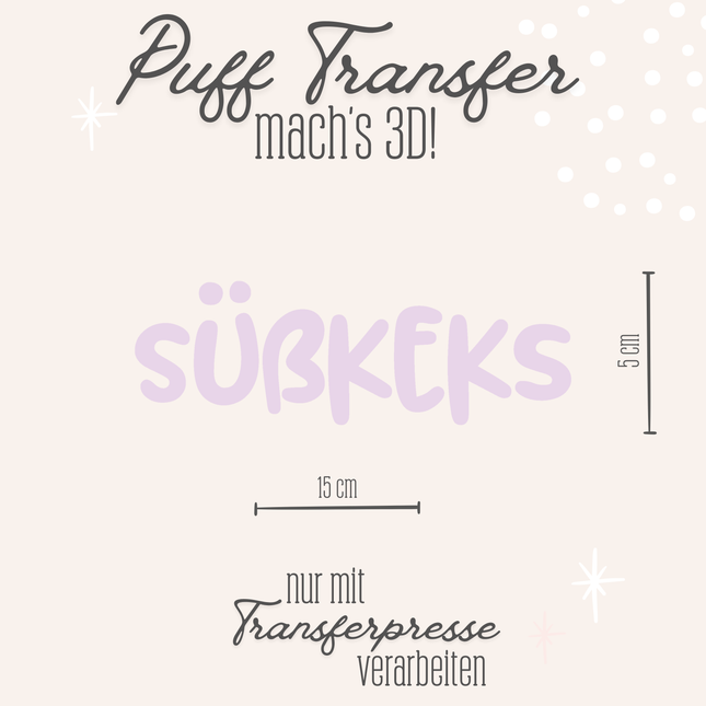 Puff Transfer - Süßkeks zartrosa