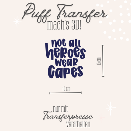 Puff Transfer - Not all heroes dunkelblau