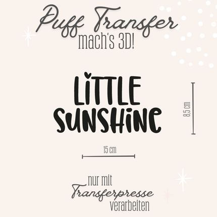 Puff Transfer - Little sunshine schwarz