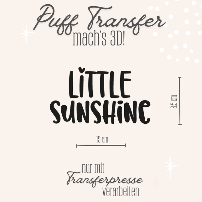 Puff Transfer - Little sunshine schwarz