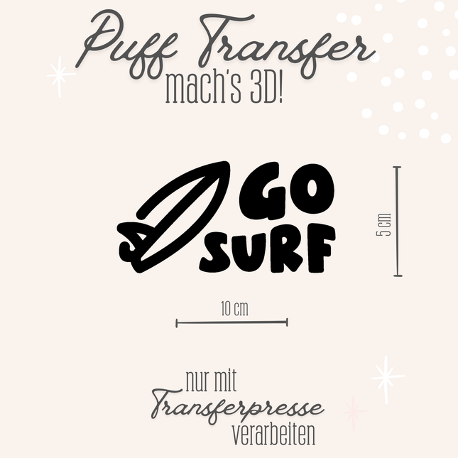 Puff Transfer - Go surf schwarz
