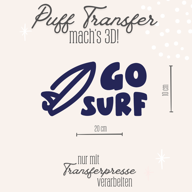 Puff Transfer - Go surf dunkelblau
