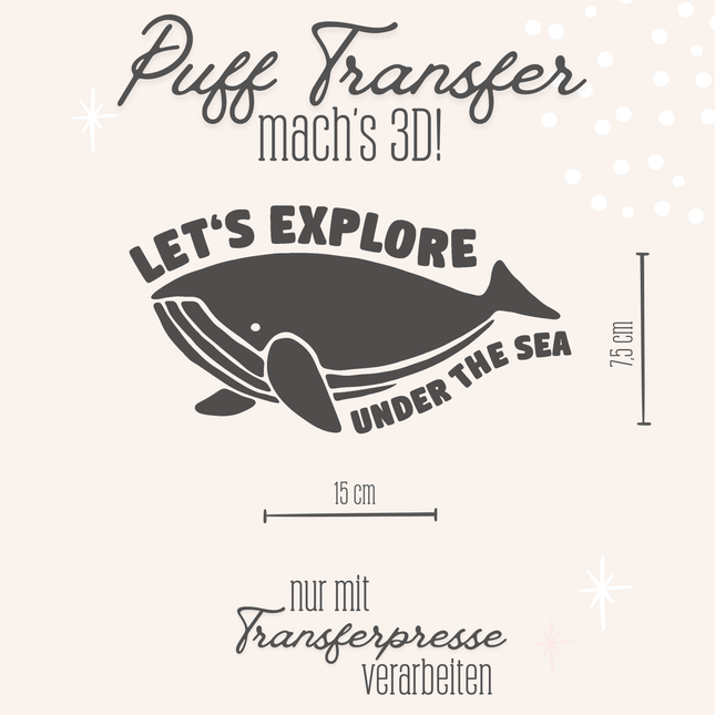 Puff Transfer - Let's explore dunkelgrau