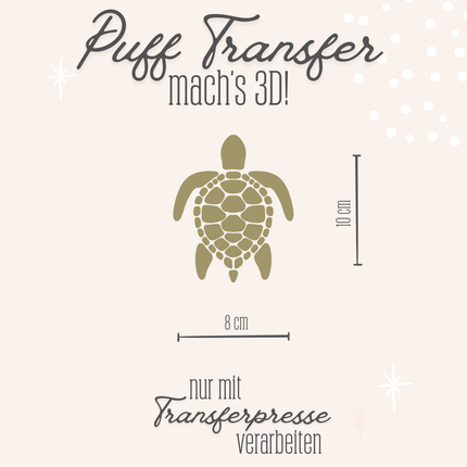 Puff Transfer - Schildkröte khaki