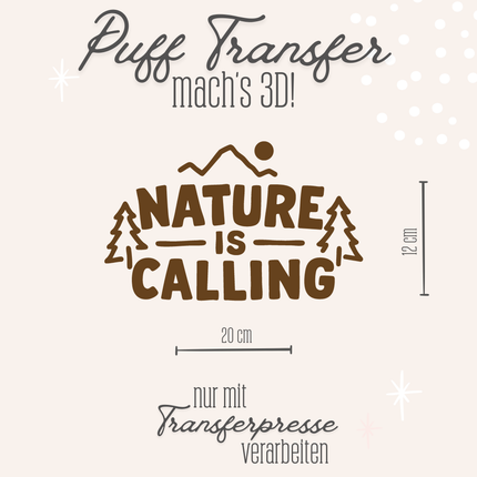 Puff Transfer - Nature is calling braun