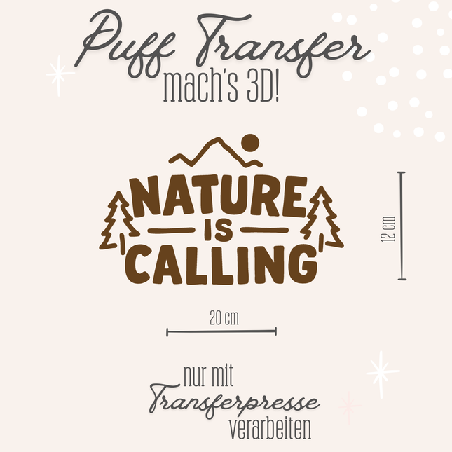 Puff Transfer - Nature is calling braun