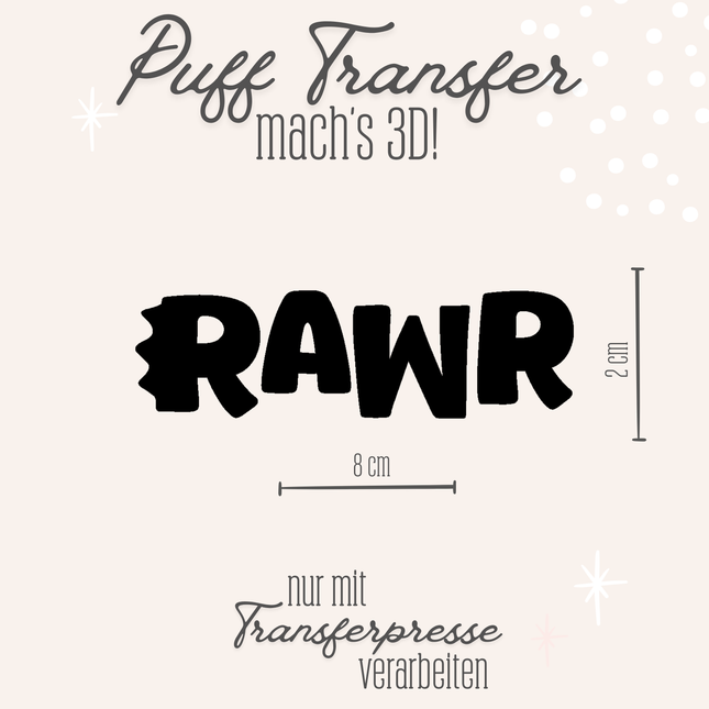 Puff Transfer - Rawr
