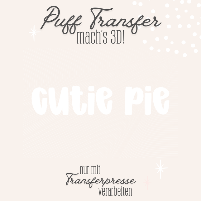 Puff Transfer - Cutie Pie