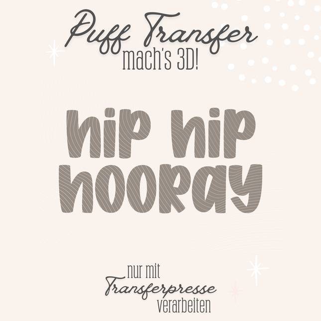 Puff Transfer - Hip Hip Hooray