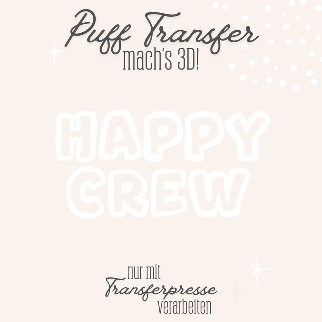 Puff Transfer - Happy Crew