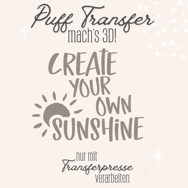 Puff Transfer - Create your own sunshine