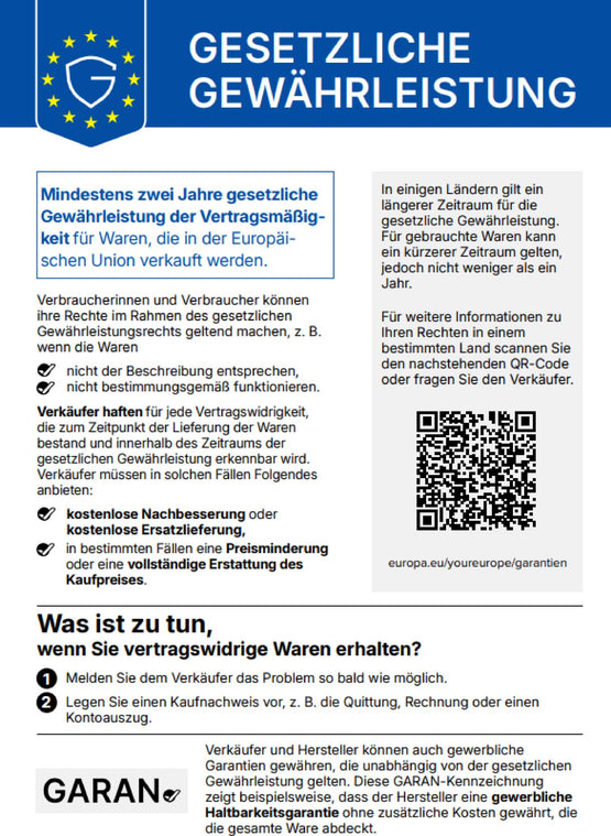 Deine gesetzlichen Gewährleistungsrechte