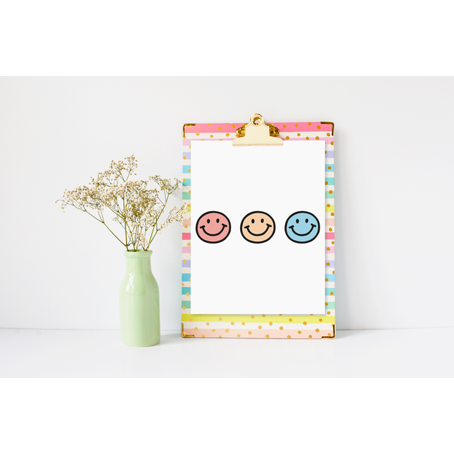 VB - 3er Reihe happy face bunt