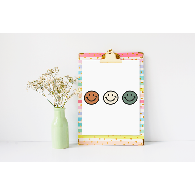3er Reihe happy face copper